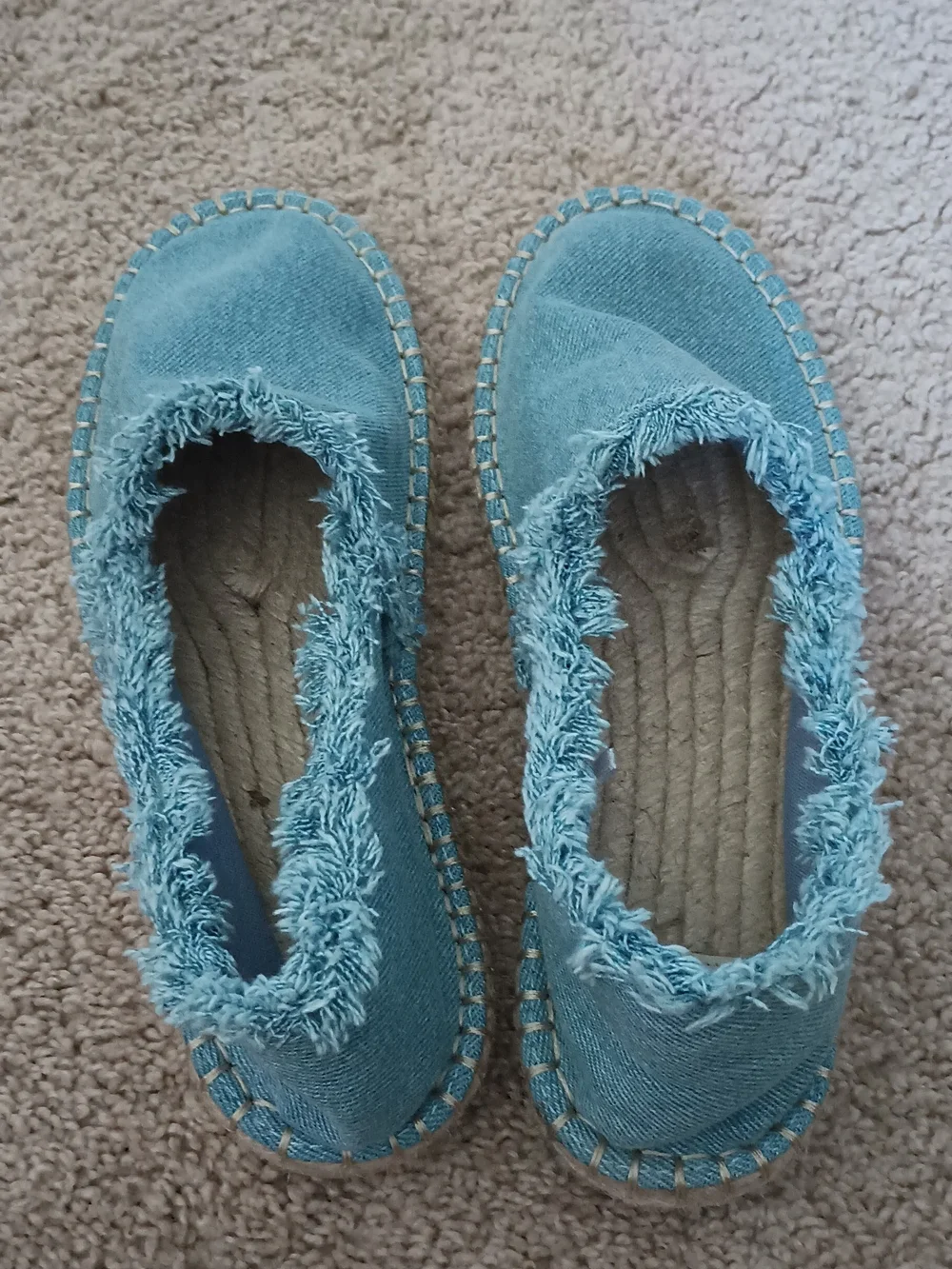 Zara Denim Jeans Espadrilles EUR 36 US 5.5